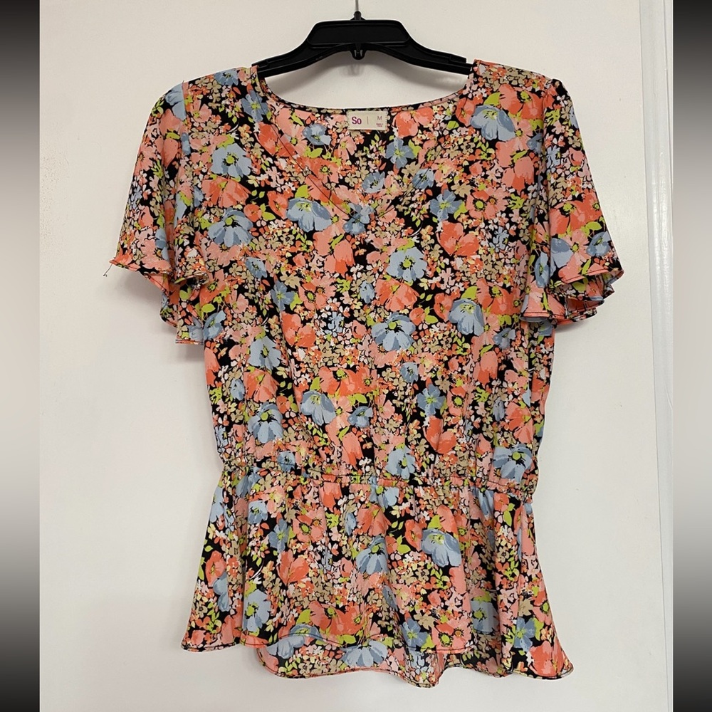 So Women's Floral Top - Multicolor